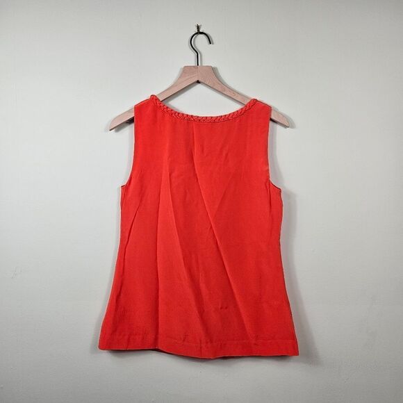 Kate Spade Sleeveless Silk Blouse. Red Small - Picture 7 of 12